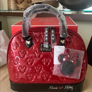 Loungefly Mickey & Minnie Embossed Bag